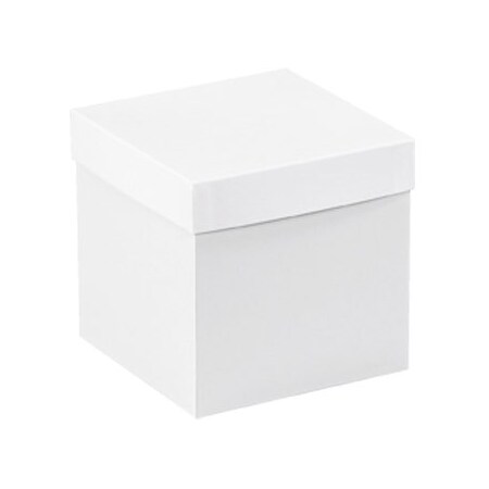 Bsc Preferred 6 x 6 x 6'' White Deluxe Gift Box Bottoms, 50PK BUY00026936